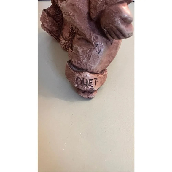 FannyKins "Duet" by Bill Mack Solar Statuary 1975 Couple Singing Sculpture Figur - Picture 5 of 11